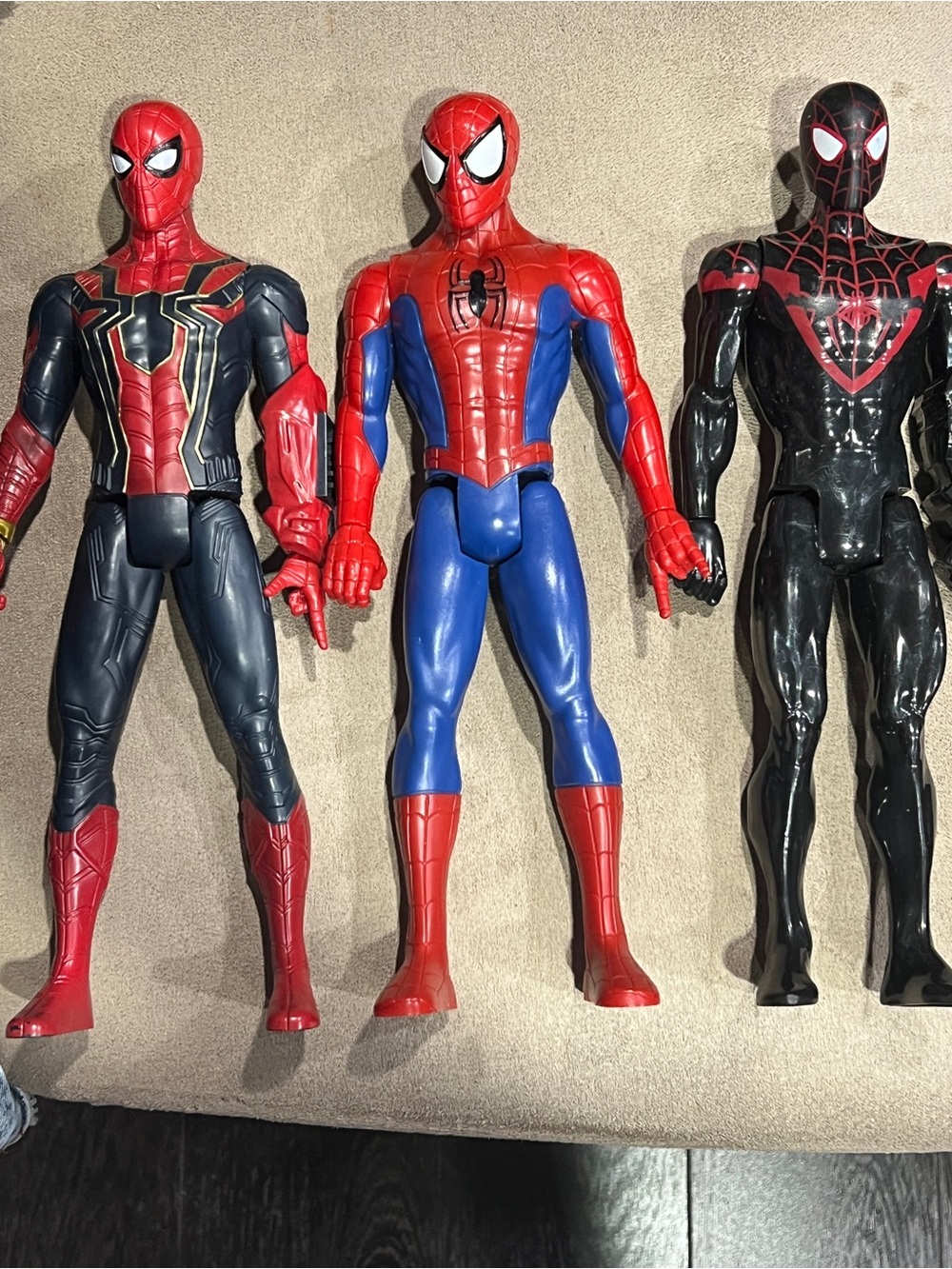 Marvel titans 12” Spider-Man Action Figures Lot of 3 Miles morales